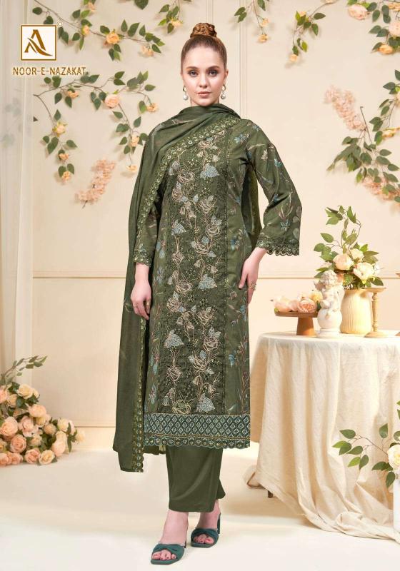 Alok noor e nazakat suit dress material wholesale delhi